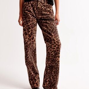 Abercrombie & Fitch Brown Patterned Pants